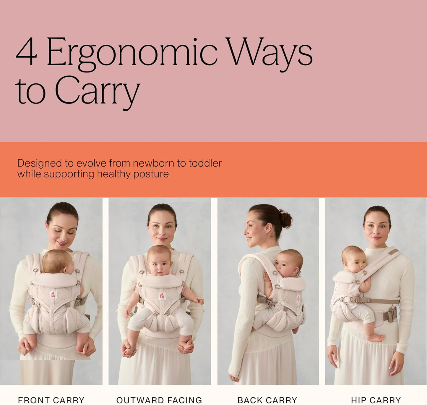 ERGOBABY OMNI 360 nosidełko ergonomiczne 3,2-20,4kg – zdjęcie produktu 4