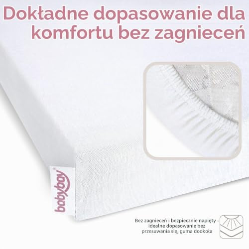 BABYBAY Deluxe Organic lenzuolo 89x50 cm bianco
