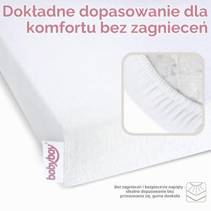 BABYBAY Deluxe Organic lenzuolo 89x50 cm bianco