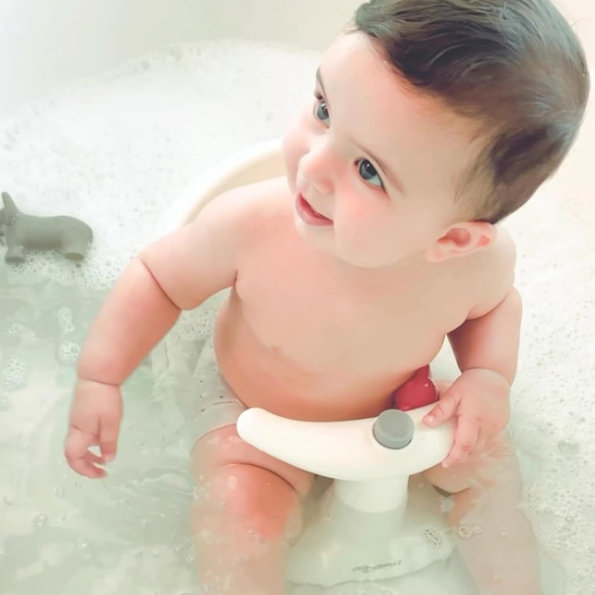 BEBAMOUR ASIENTO silla de baño para bebés 6m+ con volante