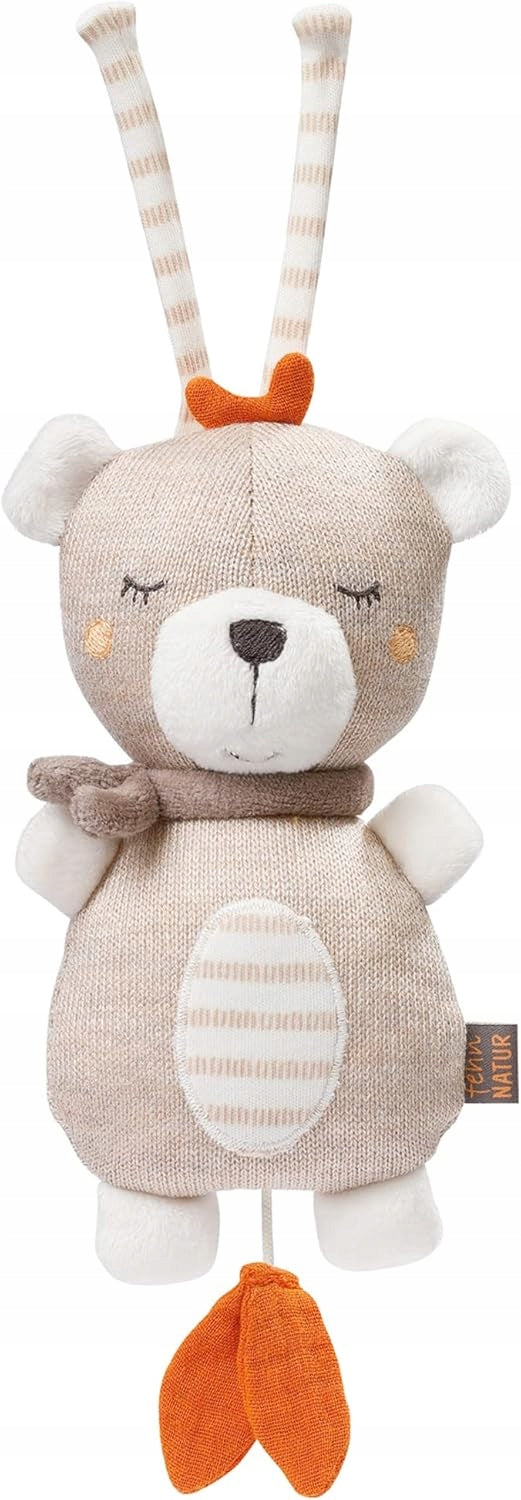 FEHN Natur przytulanka z bawełny organicznej z pozytywką 19 cm