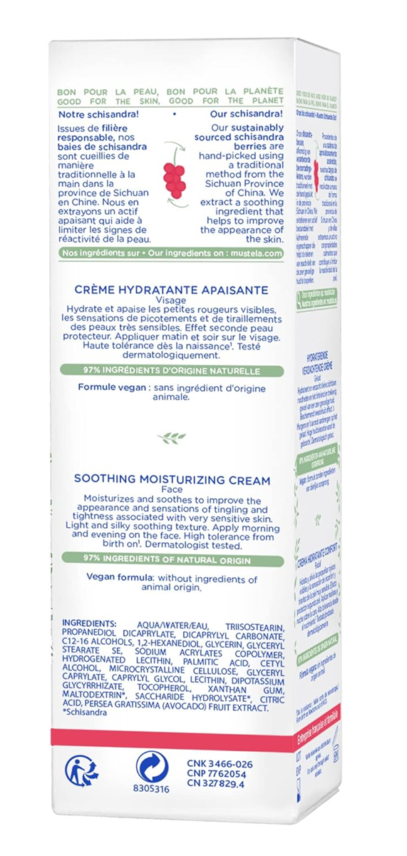 MUSTELA facial moisturiser
