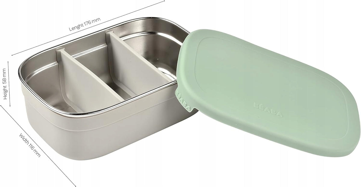 BEABA śniadaniówka lunchbox STAL nierdzewna 760ml z przegrodami – zdjęcie produktu 5