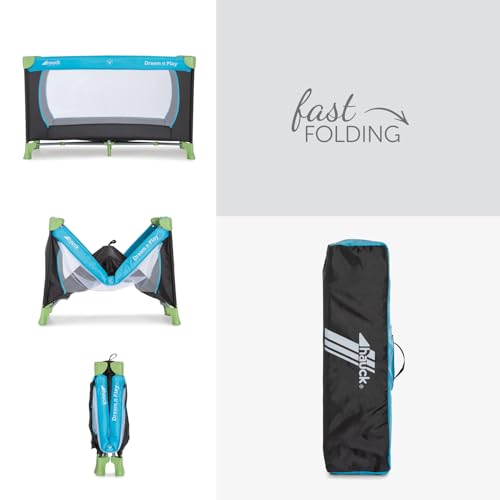 Hauck Dream N Play lettino da viaggio Waterblue 120 x 60 cm