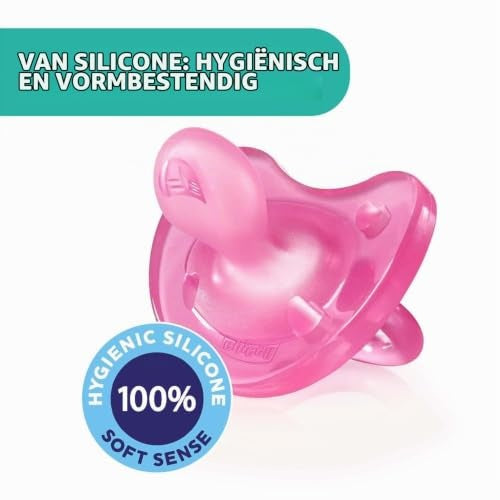 Chicco Physioforma Soft succhietto in silicone rosa 0-6m