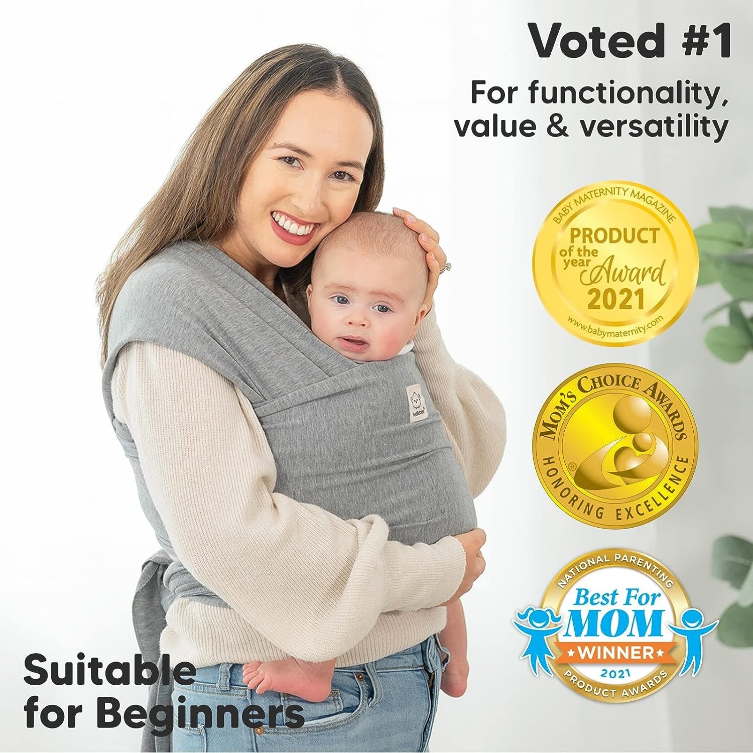 KEABABIES chusta elastyczna do noszenia 520 x 55 – zdjęcie produktu 3