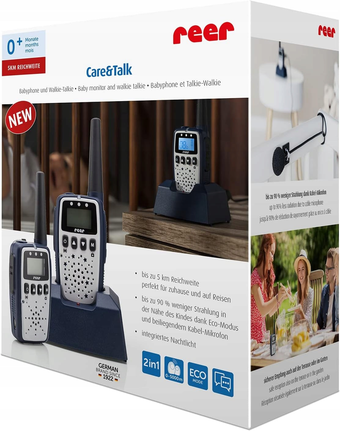 REER Care&Talk 2w1 niania elektroniczna i walkie-talkie 5 km