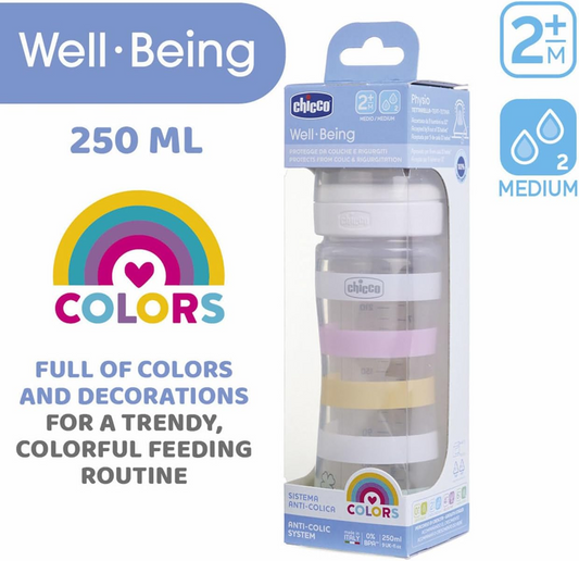 CHICCO láhev Well Being 2m+ 250ml