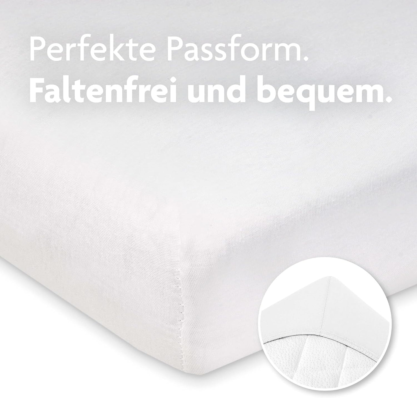 JULIUS ZOLLNER prześcieradło z gumką 60x120 / 70x140 – zdjęcie produktu 3