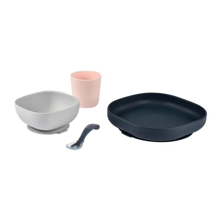 BEABA set de vaisselle en silicone avec ventouse