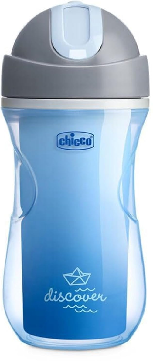 CHICCO Sport Cup gobelet anti-fuite avec paille 266 ml 14 m+