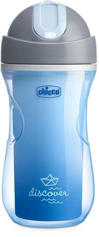 CHICCO Sport Cup gobelet anti-fuite avec paille 266 ml 14 m+