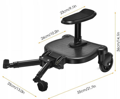 VOGVIGO marchepied universel pour poussette, capacité de charge 25 kg