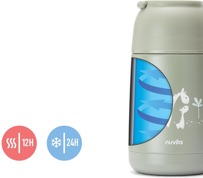 NUVITA 4475 termos obiadowy ze stali nierdzewnej 620 ml 0+ ŻYRAFY – zdjęcie produktu 3