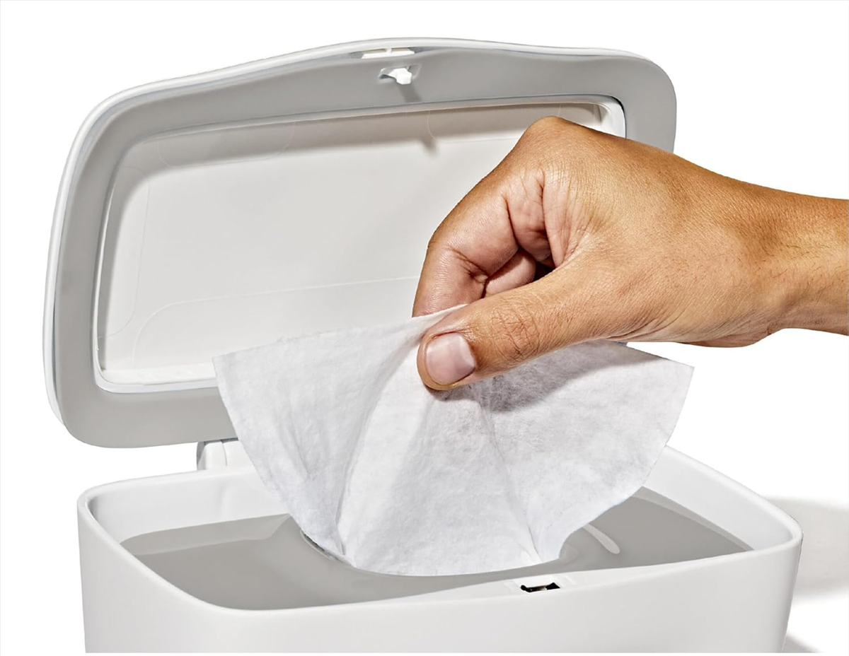 OXO TOT pojemnik na mokre chusteczki z uszczelką i pokrywą 15,5 x 22 x 10,5 cm – zdjęcie produktu 5