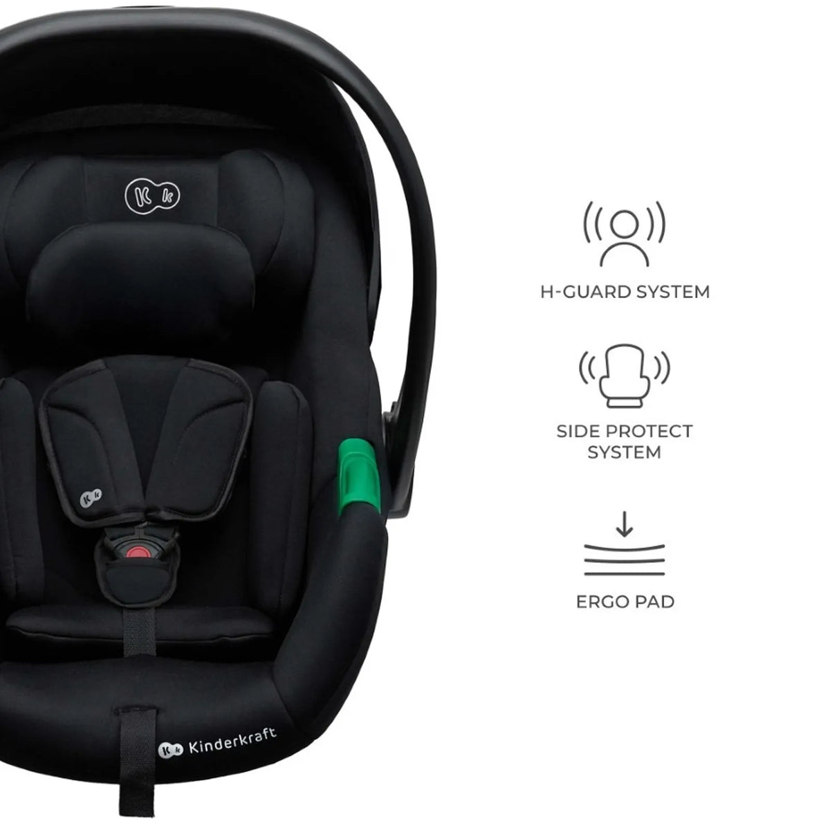 KINDERKRAFT B-TOUR 3w1 wózek wielofunkcyjny do 22kg + fotelik MINK PRO – DARK GREY – zdjęcie 3
