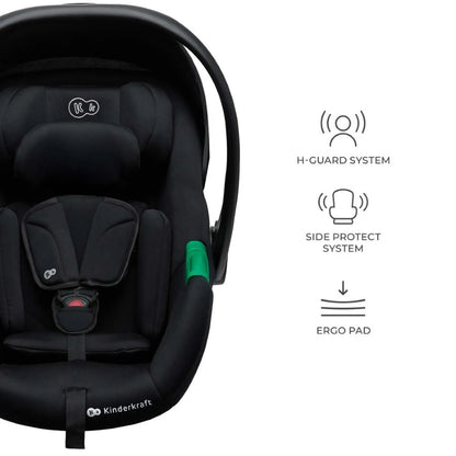 KINDERKRAFT B-TOUR 3w1 wózek wielofunkcyjny do 22kg + fotelik MINK PRO – DARK GREY – zdjęcie 3