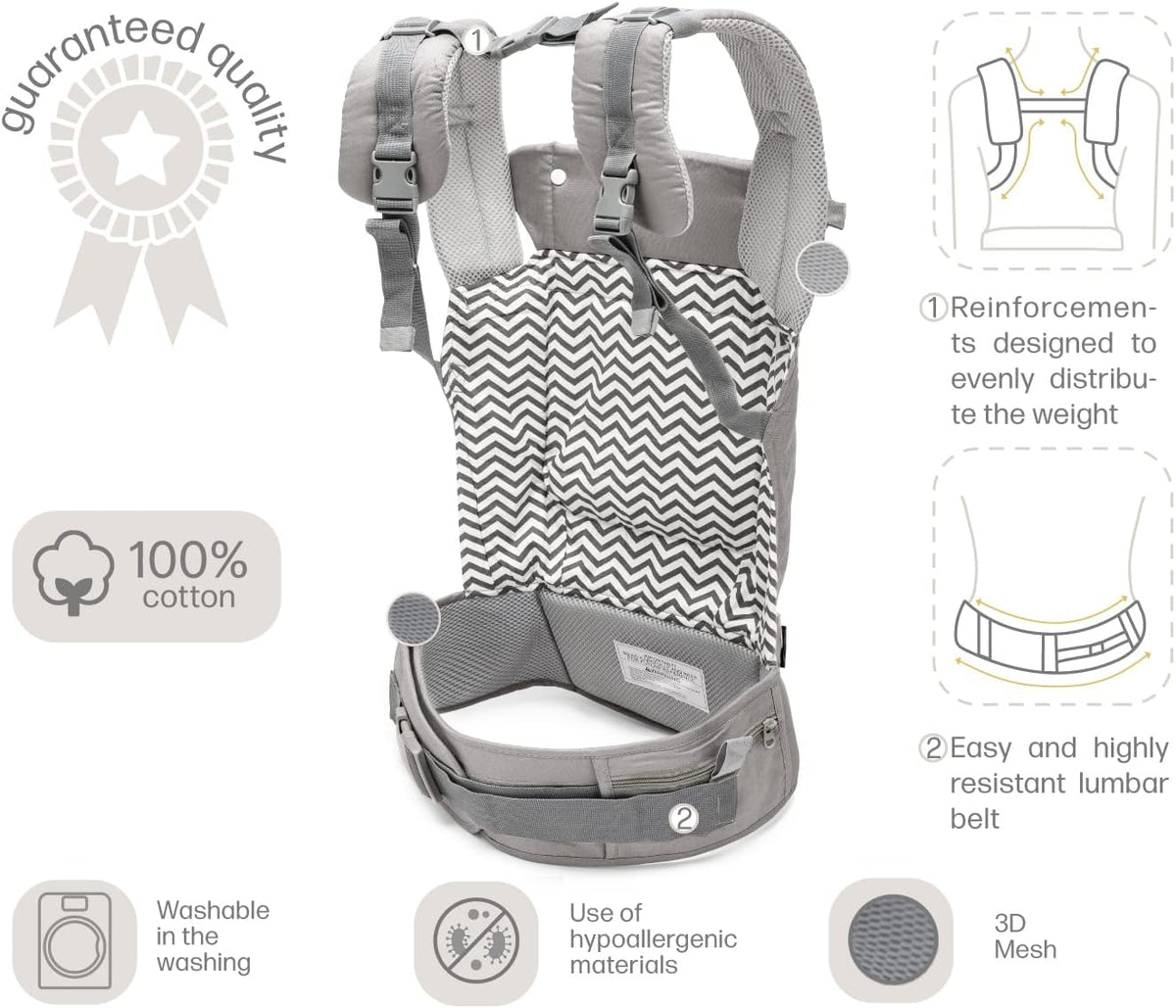 EBRAINIT nosidełko ergonomiczne z siateczką od 4msc do 20kg