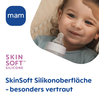 MAM smoczek do butelek 0+ (r.1) wolny przepływ x2 – zdjęcie produktu 4
