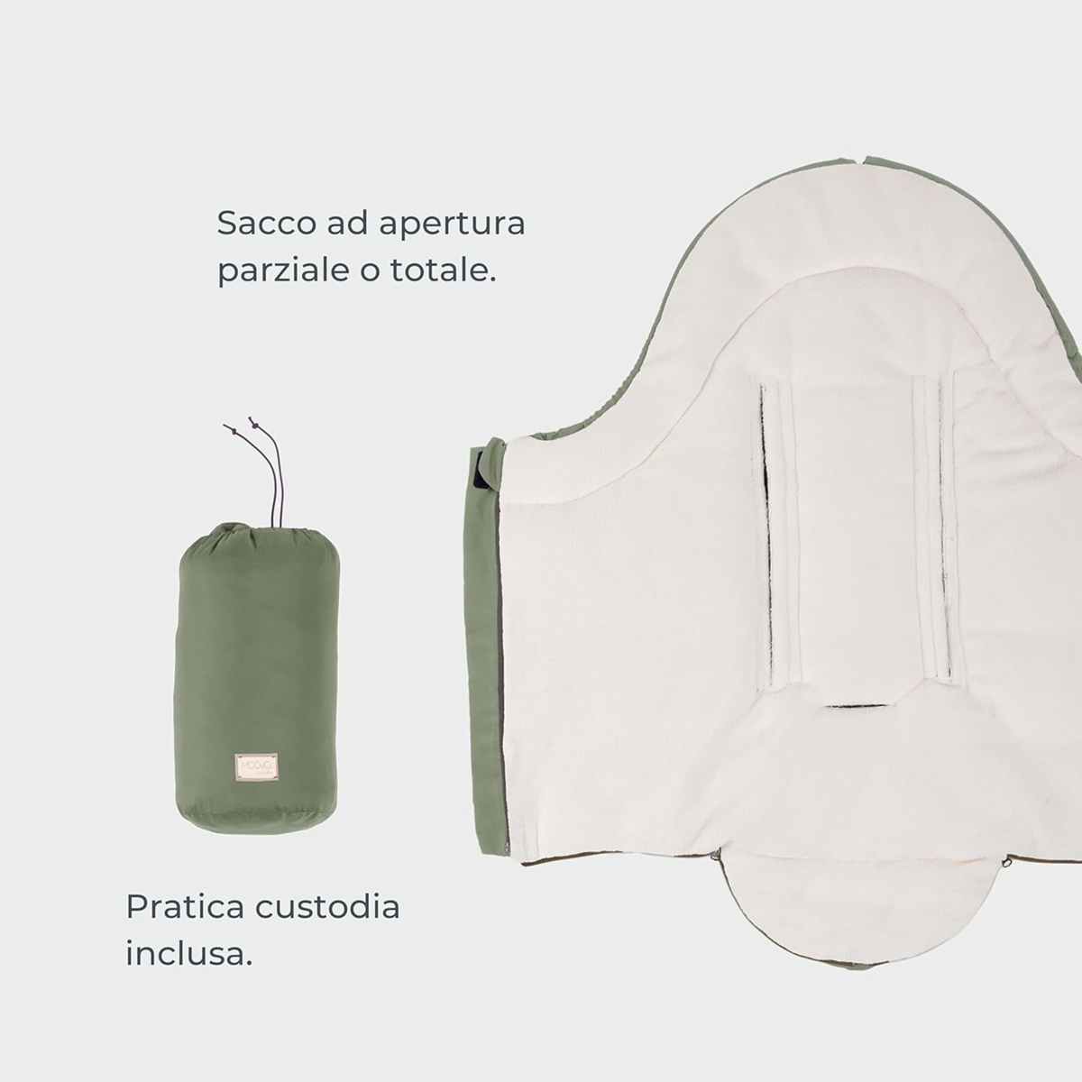 MOOVO NUVITA uniwersalny śpiworek do wózków 0-6 msc 80cm – zdjęcie produktu 4