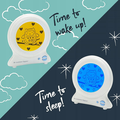 TOMMEE TIPPEE Groclock zegar trener snu 24m+ z trybem wake up i sleep, biały budzik dla dzieci