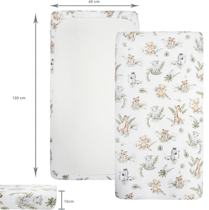 MEDIPARTNERS prześcieradło do łóżeczka 60cmx120cm x3 – zdjęcie produktu 2