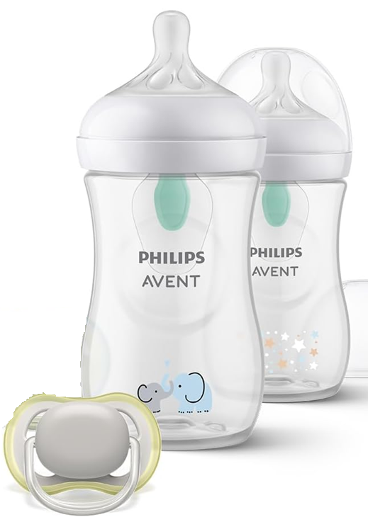 PHILIPS AVENT Natural RESPONSE AIRFREE VENT zestaw butelka 260ml x2 + smoczek