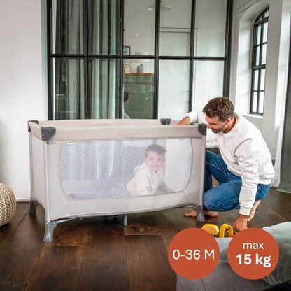 Hauck Dream N Play łóżeczko turystyczne beżowe – zdjęcie 5