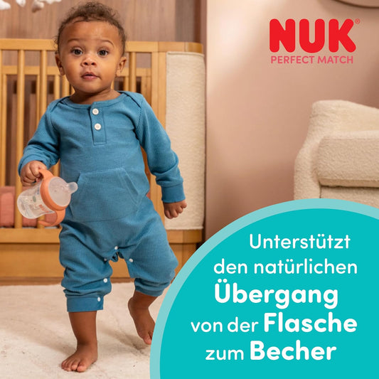 NUK Perfect Match Learner kubek treningowy 150 ml 6m+ dla niemowląt, do przejścia z butelki na samodzielne picie