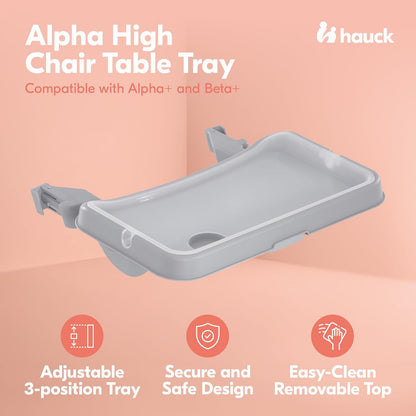 HAUCK Alpha Tray Grey vassoio aggiuntivo per seggiolone