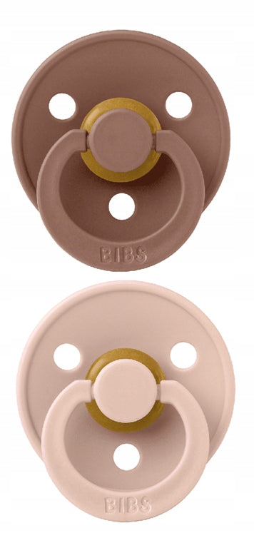 BIBS COLOUR smoczki uspokajające 2pack kauczuk 6msc+ SYMETRYCZNE