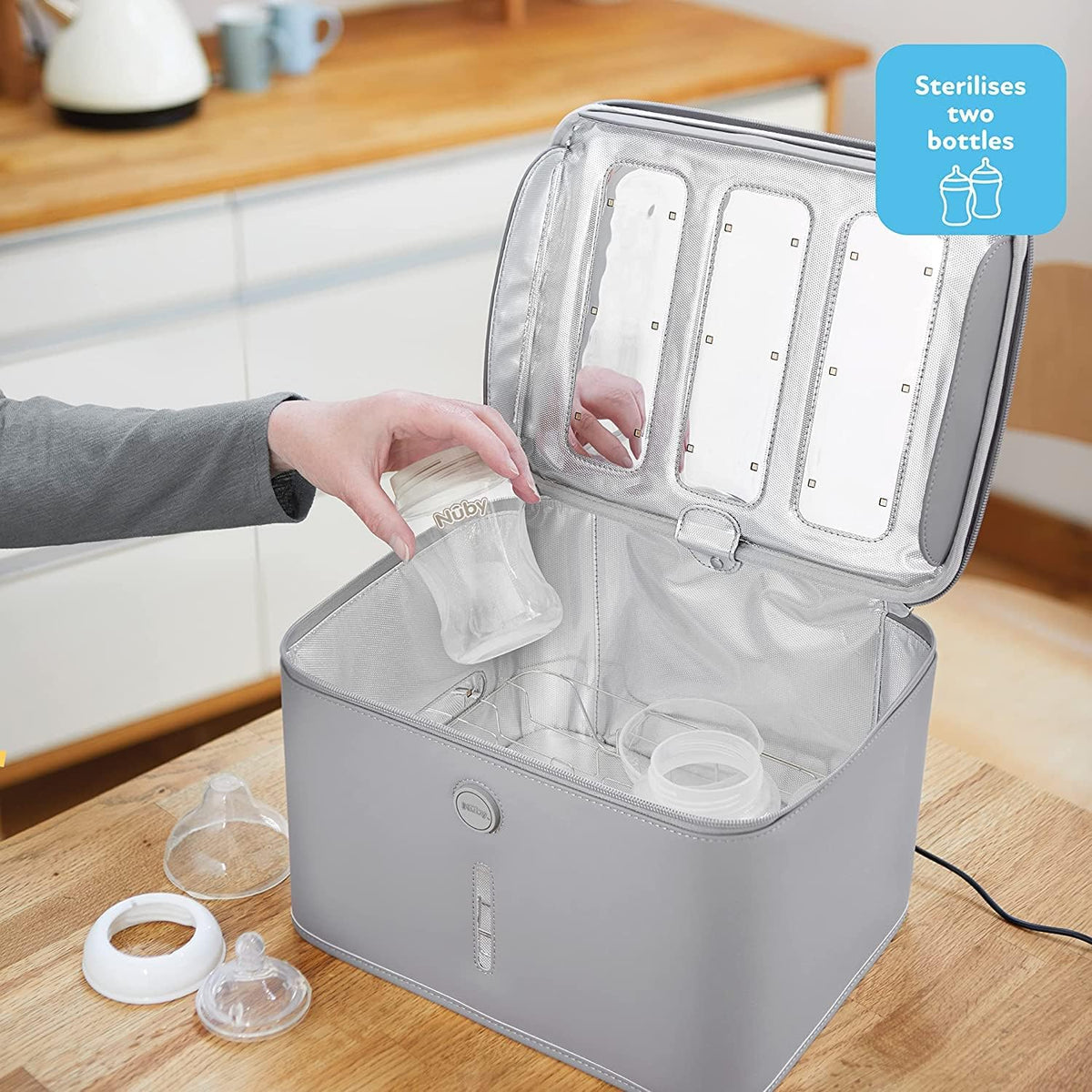 NUBY UV sterilizzatore portatile per giocattoli e altro a 360 gradi