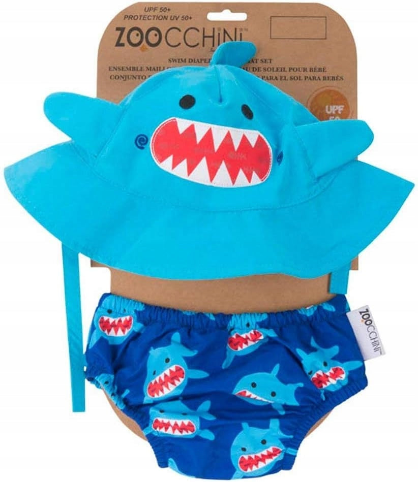 ZOOCCHINI pannolino da nuoto + cappello 3-6 mesi