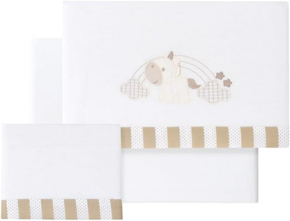 INTERBABY komplet pościeli 3częściowy 60x120 / 40x60 / 110x155 – zdjęcie produktu 2