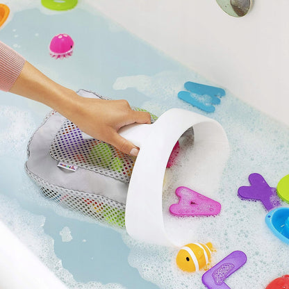 MUNCHKIN Super Scoop organizer siatka do kąpieli, organizer na zabawki z przyssawką, BPA free