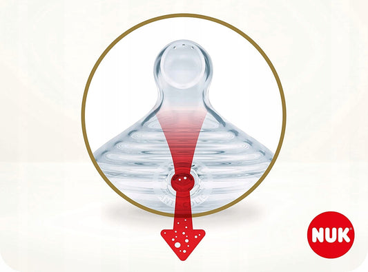 NUK Nature Sense Set 3 Glasflaschen + Beruhigungssauger 0+