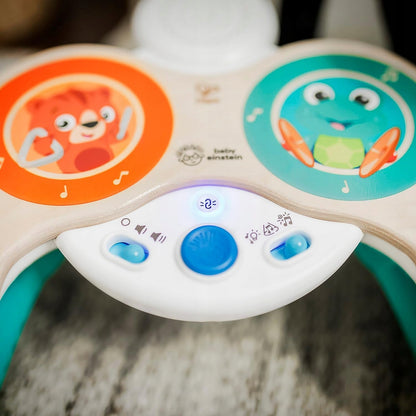 HAPE Baby Einstein drewniana perkusja dotykowa, kolorowa zabawka muzyczna dla dzieci 12 m+