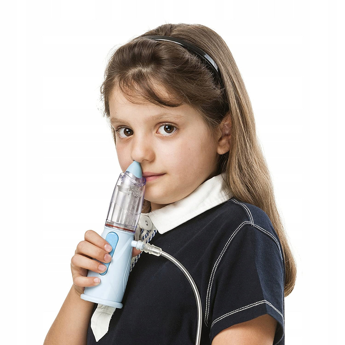 NEBULA Spacer Air Liquid NEBULIZATOR, IRYGATOR dla dzieci, biały nebulizator 2w1 z maską i ustnikiem