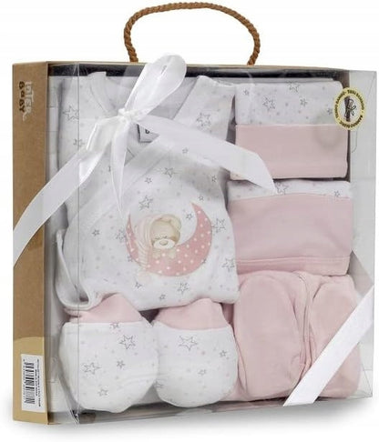 INTERBABY set regalo in bambù pigiama cappello calzini bavaglino
