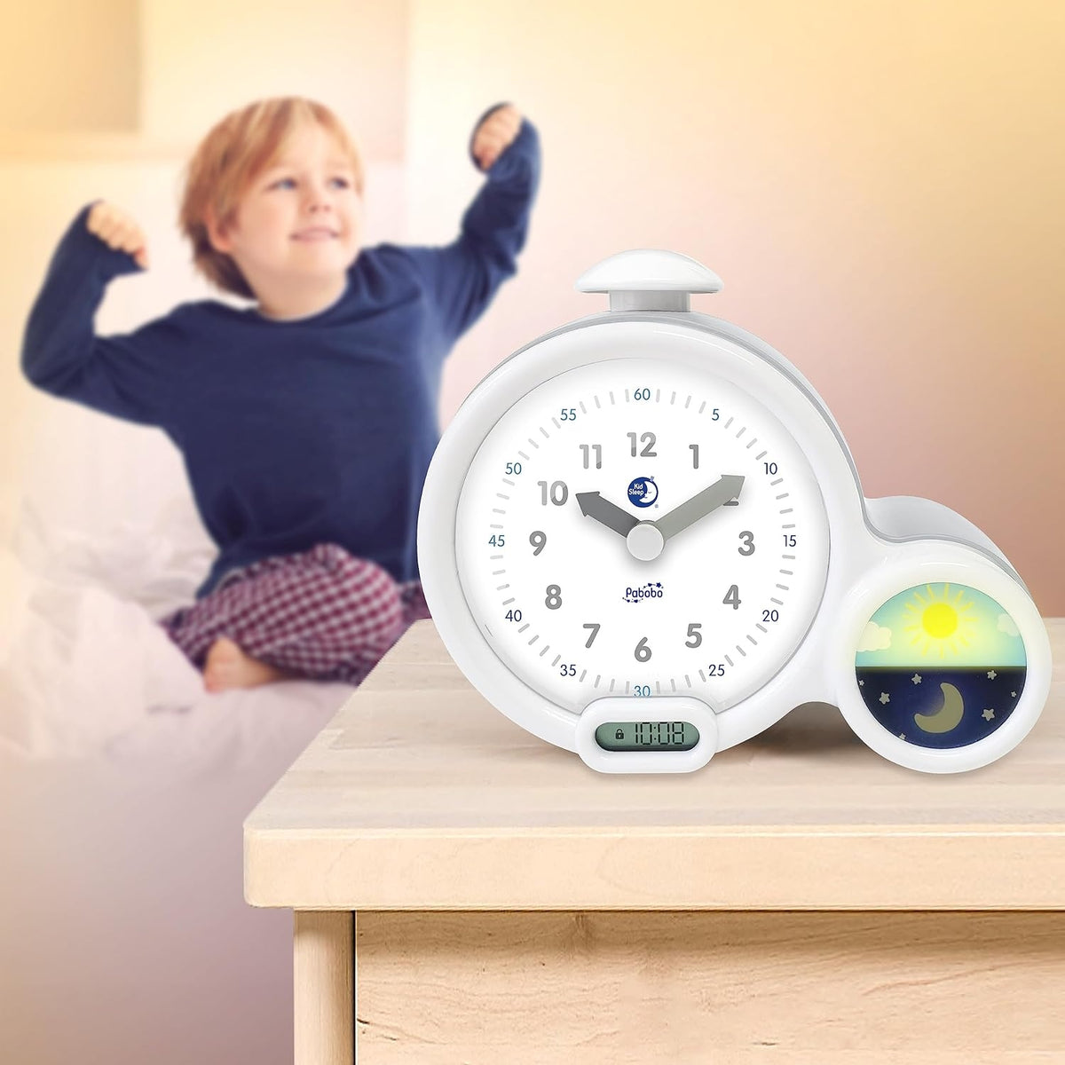 PABOBO Kid'Sleep BUDZIK EDUKACYJNY szary – zdjęcie produktu 2