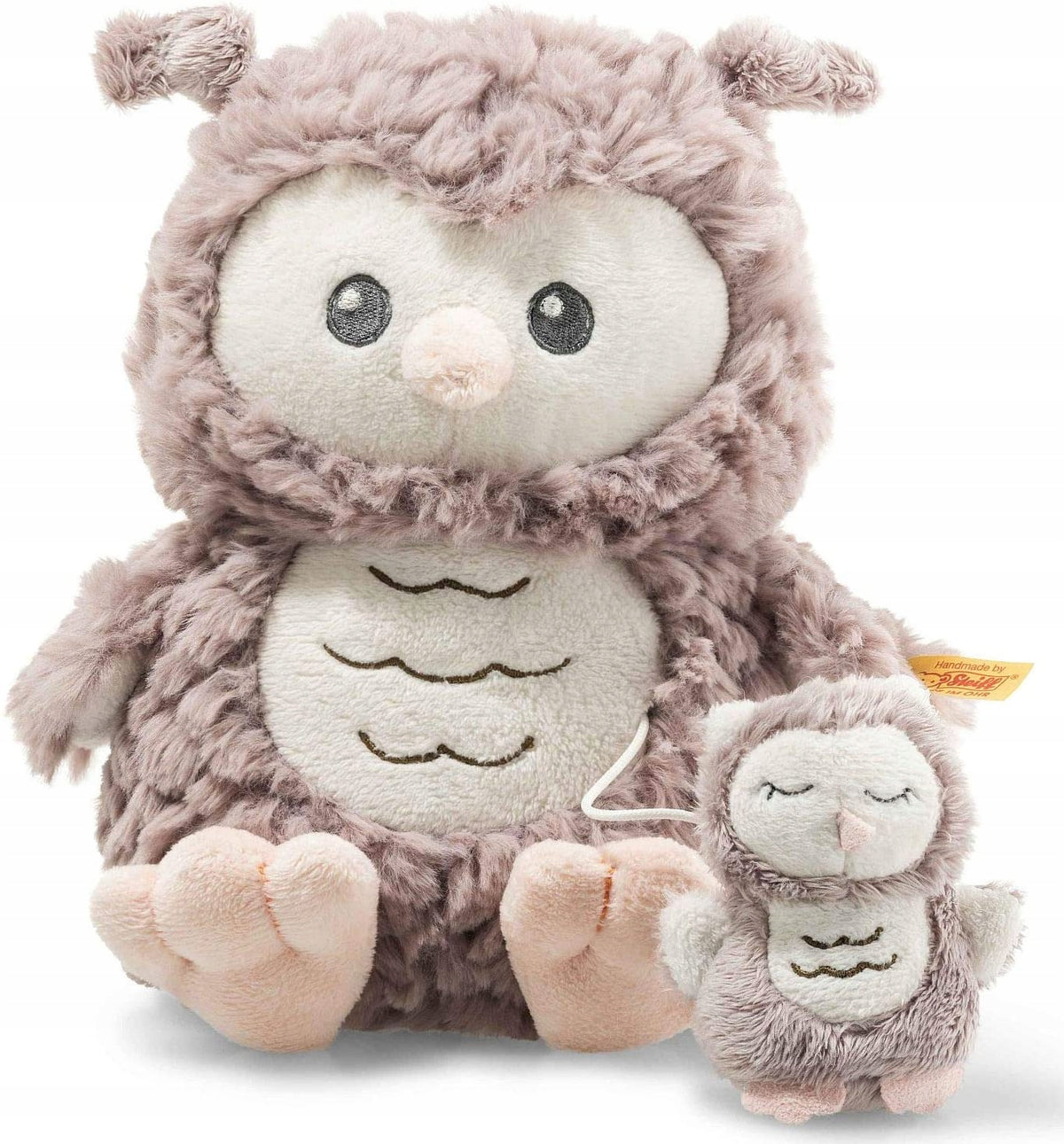 STEIFF Owl Ollie plush cuddly toy with music box