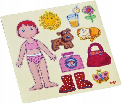 HABA układanka magnetyczna Ubierz Lilli 4 tła 54 magnesy – zdjęcie produktu 6