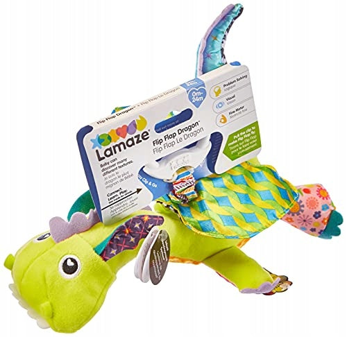 LAMAZE zawieszka zabawka sensoryczna SMOK 24 x 26 cm
