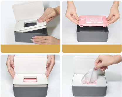 POJEMNIK na mokre chusteczki 12,3 x 18,7 cm + 2 saszetki na chusteczki – zdjęcie produktu 4