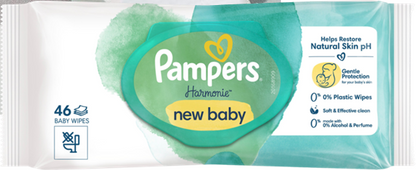 PAMPERS HARMONIE salviettine umidificate NEW BABY x46