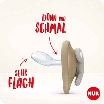 NUK Space Day&Night fopspeen siliconen x4 18-36mnd