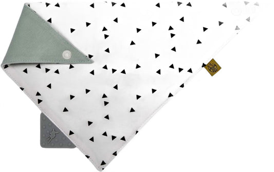 LASSIG bandana con massaggiagengive in silicone 0-12 mesi