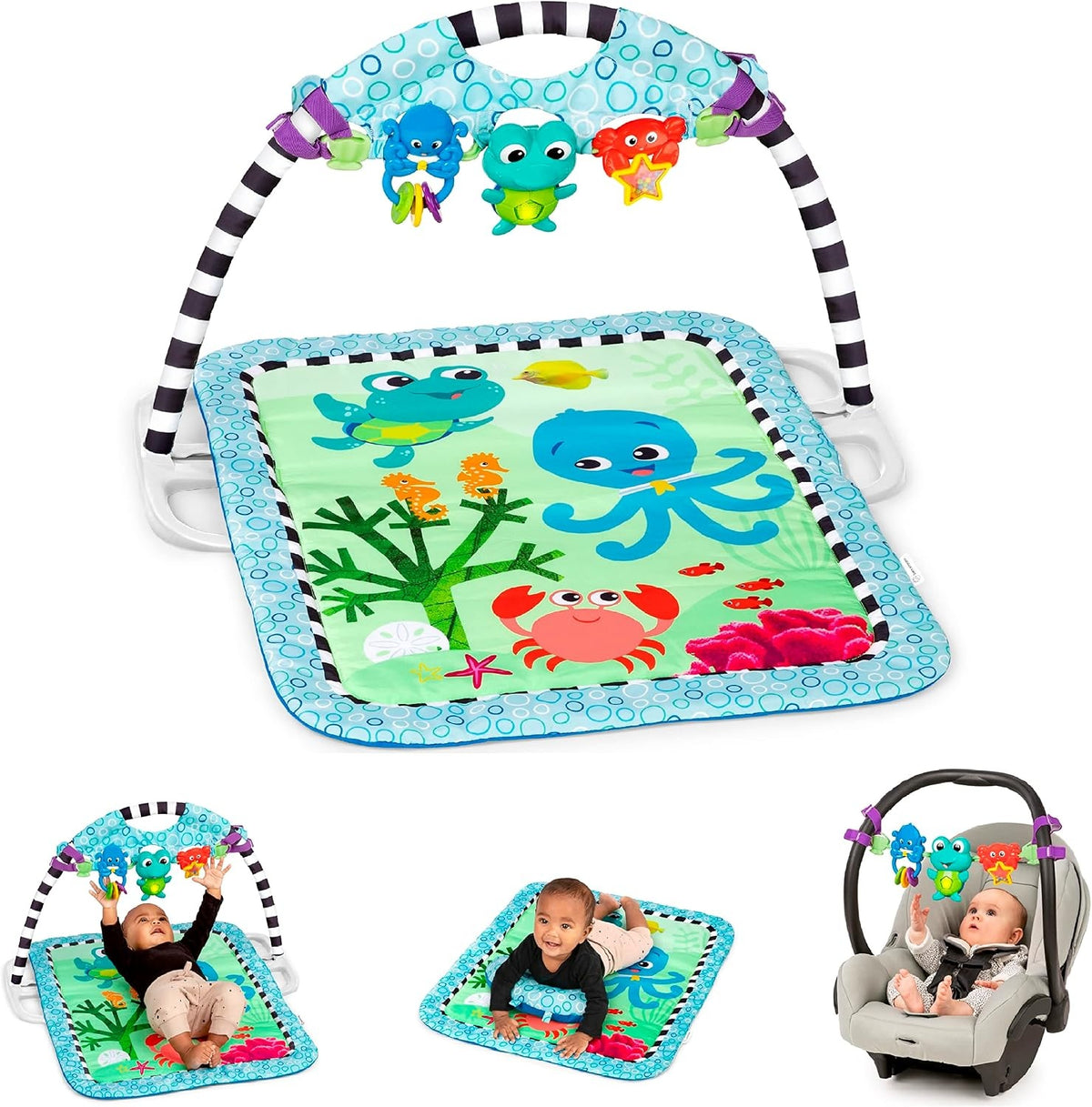 BABY EINSTEIN Neptune's Discovery Reef tappetino educativo 3 in 1 0+