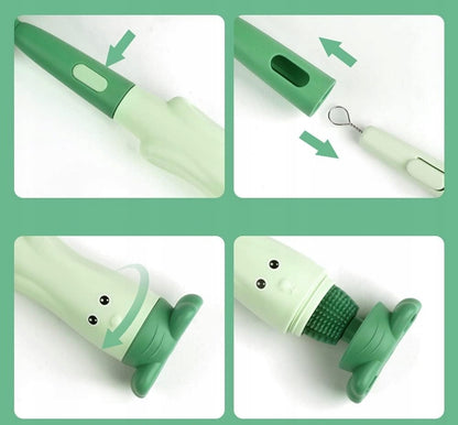 VICLOON 3în1 perii din silicon pentru curățarea sticlelor, tetinelor și paielor 28cm
