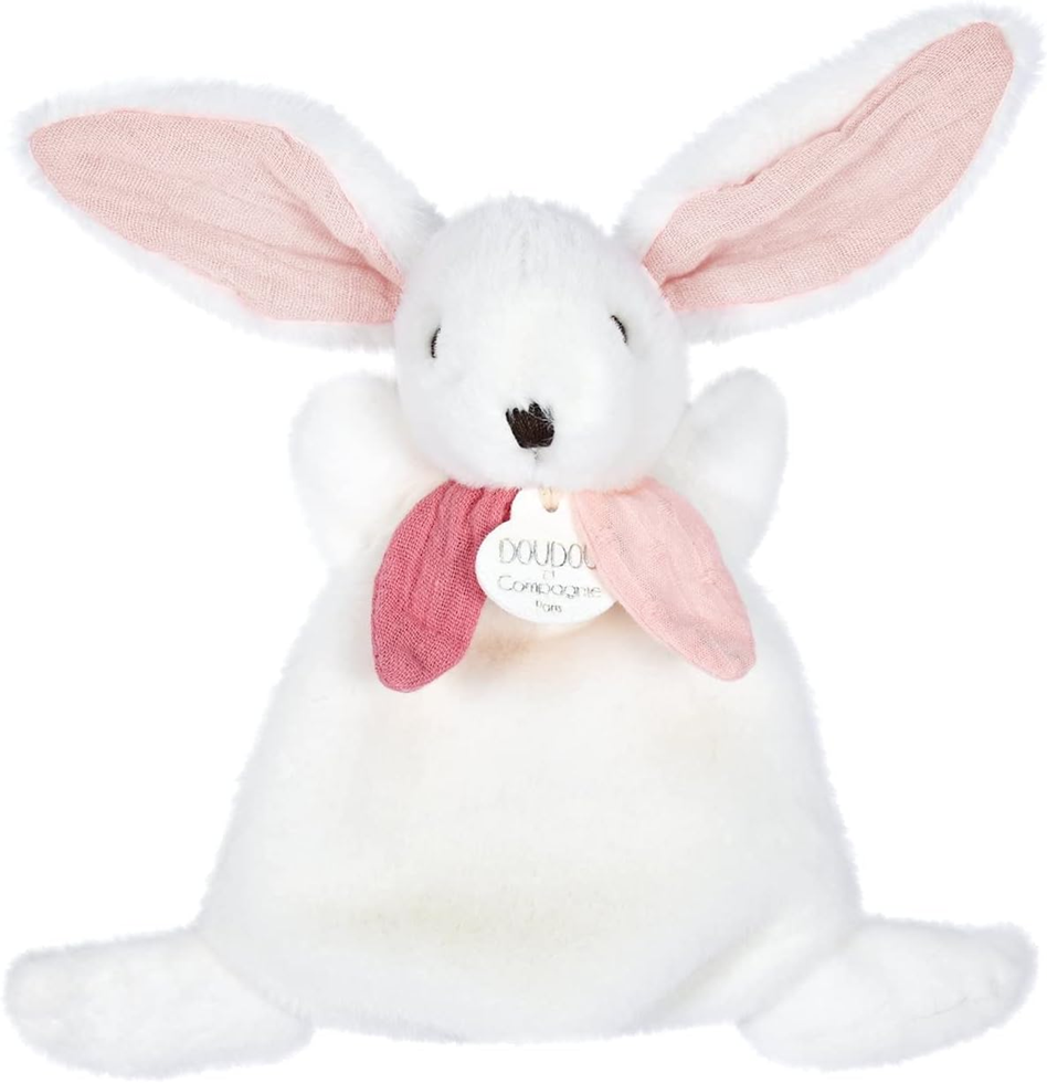 DOUDOU et COMPAGNIE knuffeldoekje 17 cm KONIJN
